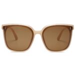 SOJOS Sunglasses for Women Men Vintage Style Shades SJ2157,Brown/Brown