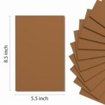 Do²ping Brown Foam Sheets Crafts, 8.5×5.5 Inch Eva Craft Foam Paper for Crafts Project Classroom Scrapbook DIY Cosplay (Brown-10 Sheets)