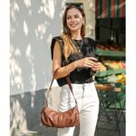 CLUCI Shoulder Bag,Purses for Women Dumpling Small Hobo Bags Vegan Leather Ladies Clutch with Adjustable Strap