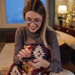 OPTOFENDY Blue Light Glasses for Women, TR90 Blue Light Blocking Glasses Relieve Eyestrain & Anti UV400 Rays