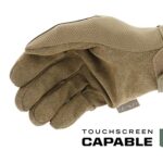 Mechanix Wear: The Original Tactical Work Gloves with Secure Fit, Flexible Grip for Multi-Purpose Use, Durable Touchscreen Safety Gloves for Men (Brown, Medium)