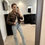 Onedreamer Women’s Military Safari Cropped Jackets Button Down Lightweight Oversized Utility Anorak Coat with Pockets