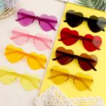 Rinacci Brown Heart Sunglasses 80s Glasses Sunglasses Womens Trendy 2023 Retro Sunglasses For Women 90s Sunglasses Women Sun Glasses Men Cool Sunglasses Men Sun Glasses For Men Fun Sunglasses Women