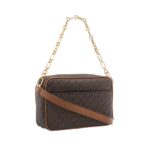 Michael Kors Parker Medium Chain Swag Camera Crossbody One Size (Brown/Acorn)
