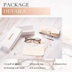 FONHCOO Blue Light Blocking Glasses Women Men TR90 Round Computer Eyeglasses (Coffee)