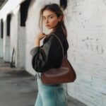 PS PETITE SIMONE Shoulder Bag for Women Small Purse Crescent Leather Shoulder Bag Trendy Handbags 2024