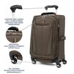 Travelpro Maxlite 5 Softside Expandable Carry on Luggage with 4 Spinner Wheels, Lightweight Suitcase, Men and Women, Mocha, Carry On 21-Inch