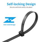 XINGO Brown 24 inch Zip Ties Heavy Duty 100 Pack, 200 LBS Ultra Strong Plastic Wire Ties, Large Cable Ties Extra Long Tie Wraps, Indoor and Outdoor UV Resistant