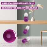 3 Pack Silicone Sleeves for Dr. Brown’s Natural Glass Baby Bottles, Anti Breakage Baby Bottle Holder, Compatible Dr. Brown Wide-Neck Glass Baby Bottles 5 oz (White+Pink+Purple)