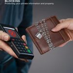 Swallowmall Mens Wallet Rfid Blocking Leather Wallet for Men Bifold Wallet Leather with 1 ID Window 16 Card Slot