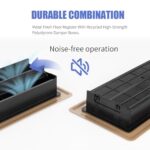 Floor Register 4×10, Brown Floor Vent Covers for Home Floor, Sidewall, Heavy Duty Steel Walkable Floor Grates, Adjustable Air Vent Covers Rust Proof Finish, 4″ x 10” Floor Vent, 6 Pack