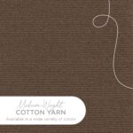 Lion Brand 24/7 Cotton Yarn, Lightweight Yarn for Knitting, Crocheting, and Crafts, Café Au Lait, 1 Pack