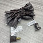 Warm White Mini Christmas String Lights, 50 LED 17FT 5MM Wide Angle LED Brown Wire Lights, UL Listed Attachable String Lights for Patio, Holiday, Party, Home, Indoor & Outdoor Decor (Warm White)