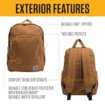 Carhartt 25L Classic Backpack, Durable Water-Resistant Pack W/ 15″ Laptop Sleeve and Multiple Organizational Compartments, Brown, PFAS Free