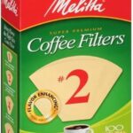 Melitta #2 Cone Coffee Filters, Unbleached Natural Brown, 100 Count (Pack of 3) 300 Total Filters Count – Packaging May Vary