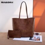 Montana West Tote Bag for Women Soft Hobo Purse Vegan Leather Work Shoulder Top Handle Handbag MWC-376DBR