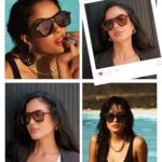 VANLINKER Retro 70s Square Aviator Sunglasses Womens Men Trendy Polarized Vintage Shades VL9768 Burgundy Frame Brown Lens