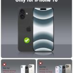 OTOFLY Compatible with iPhone 16 Case, Compatible with MagSafe, Shockproof Magnetic Silicone Case for iPhone 16,[Military Grade Protection] [2 Pack Screen Protectors], Light Brown