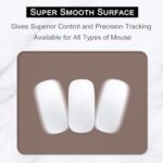 Hsurbtra Mouse Pad, Premium-Textured Square Mousepad 10.2 x 8.3 Inch, Stitched Edge Anti-Slip Waterproof Rubber Pretty Cute Computer Mat for Office Gaming Laptop Women Kids Dark Brown