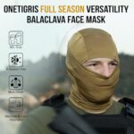OneTigris Balaclava Face Mask Men, Women’s Full Head Wrap Motorcycle Cooling Neck Gaiter Tactical Hood for Hiking Cycling