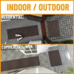 Ottomanson Ribbed Design Non-Slip Rubberback 3×6 Indoor/Outdoor Runner Rug for Hallway, Kitchen, Living Room, Garage, Patio, 2’7″ x 6′, Brown