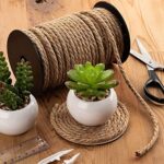 Nautical Rope for Crafts 100 Feet 5mm, Thick Hemp Jute Twine, Brown