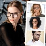 GQUEEN Fashion Fake Glasses Non Prescription Glasses Clear Lens Glasses Nerd Plain Frames Women Men, 201579