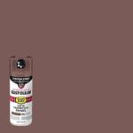 Rust-Oleum 376877 Stops Rust Custom Spray 5-in-1 Spray Paint, 12 oz, Satin Chestnut Brown