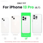 ORNARTO Compatible with iPhone 13 Pro Case 6.1, Slim Liquid Silicone 3 Layers Full Covered Soft Gel Rubber Case Cover 6.1 inch-Brown