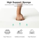 Love’s cabin Outdoor Patio Chair Cushions Set of 2, Waterproof Chair Pads for Patio Furniture, Water-Resistant Memory Foam Seat Cushions for Garden, Deck, and Balcony, 19″x19″x3″ Brown