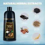 BOJICA KAISASA Dark Brown Color Shampoo for Gray Hair, Semi-Permanent Hair Color for Women & Men – 500 ML