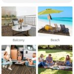 MontVoo-Outdoor Rug Carpet Waterproof 9×12 ft Reversible Patio Rug RV Camping Rug-Plastic Straw Rug Outside Indoor Outdoor Area Rug for Patio Deck Balcony Picnic Beach Outdoor Decor Boho Black Brown