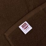 Utopia Towels 12 Pack Cotton Washcloths Set – 100% Ring Spun Cotton, Premium Quality Flannel Face Cloths, Highly Absorbent and Soft Feel Fingertip Towels (Brown)