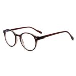 Gleyemor Blue Light Glasses for Men Women, Vintage Round Bluelight Blocking Computer Screen Protection Glasses (Brown)