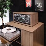 Gator Frameworks Elite Furniture Series 8U Wood Desktop Studio Rack in Dark Walnut Brown Finish (GFW-ELITERK-8U-BRN)