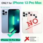 TUCCH Case Wallet for iPhone 13 Pro Max 5G, Magnetic PU Leather Stand Flip Folio Phone Cover with TPU Protective Inner Shell, RFID Blocking Card Slots Compatible with iPhone 13 Pro Max, Textured Brown