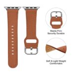 POWER PRIMACY Leather Bands Compatible with Apple Watch Band 38mm 40mm 41mm 42mm-Series 10,Genuine Leather Strap Compatible for Women Men iWatch SE Series 10 9 8 7 6 5 4 3 2 1(Brown/Silver)