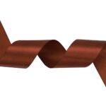 Baocuan 1-1/2 inch Brown Satin Ribbon 50 Yards Solid Fabric Ribbons Roll for Wedding Invitations, Bridal Bouquets, Sewing, Party Decorations, Gift Wrapping and More