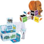 CreateOn Eric Carle Brown Bear with Polar Bear Bonus Set Magnetic Tiles, Building Set for Kids, Magnetic Building Toys for Kids, STEM Toys for Boys and Girls Ages 3+, 24 Piece