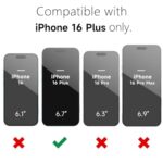 oakxco for iPhone 16 Plus Phone Case Liquid Silicone, Thin Slim Soft Rubber Gel TPU Plain Protective Simple Cover for Women Girl Cute, Matte Solid Color Aesthetic, Brown Khaki