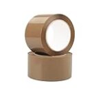 2 Pack Brown Packing Tape Heavy Duty, 2 inch X 100 Yards Per Roll, Wide Carton Packing Tape Shipping Tape Box Tape for Sealing Moving Mailing Office Storage, 2 mil Thick