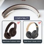 YzccSX Studio Pro Headband – Replacement Parts Specifically Designed for beats Studio Pro Headphones(Deep Brown)