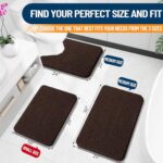 OLANLY Bathroom Rugs 30×20, Extra Soft Absorbent Chenille Bath Rugs, Rubber Backing Quick Dry, Machine Washable Bath Mats for Bathroom Floor, Tub and Shower, Home Decor Accessories, Brown