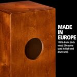 Meinl Percussion Cafe Cajon Box Drum Plus Bag with Snare and Bass Tone for Acoustic Music — Made in Europe — Baltic Birch Wood, Play with Your Hands, 2-Year Warranty (BC1LB) Light Brown