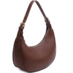 SYXLCYGJ Fashion Small Crescent Underarm Shoulder Bag for Women Trendy Purse Hobo Handbags Clutch Crossbody Bag?Brown?