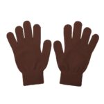 Doovid Knit Gloves Adult Magic Gloves for Women Men Stretch Warm Gloves Knitted Full Finger Gloves Coffee