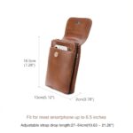 FOXLOVER Small Crossbody Bags for Women Designer Cell Phone Bag Wallet Purses Adjustable Strap(Brown)
