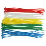 SYD CHEN 4 Inch Brown Tan Colored Zip Ties (100 Pieces) 18lb Strength, Nylon Cable Wire Ties