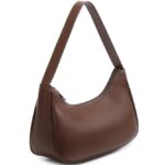 Fashion shoulder Bag for Women’s Cute Hobo Tote Handbag Mini Clutch Underarm Purse for Daily Use/Work/Travel/Casual Outings (Coffee)