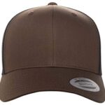 Yupoong YP Classics Retro Trucker Cap, Coyote Brown/Black, OSFA